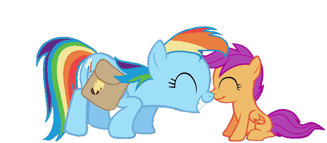 My Little Pony Friendship Is Magic Rainbow Dash And - My Little Pony Rainbow Dash X Scootaloo (565x225)