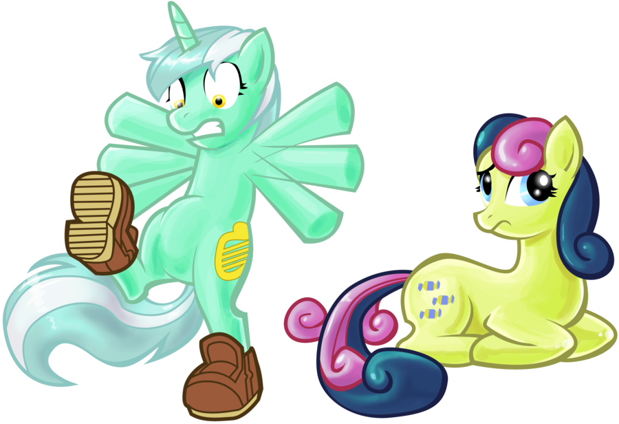 My Little Pony Friendship Is Magic Lyra And Bon Bon - My Little Pony (900x616)