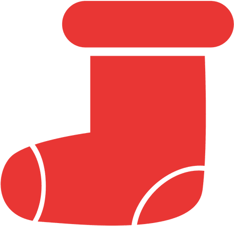 Christmas Stocking Flat Icon Red Transparent Png - Christmas Hat Flat Icon Transparent (512x512)