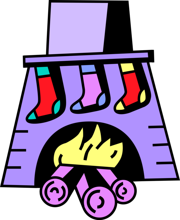 Vector Illustration Of Festive Season Christmas Stockings - Vector Illustration Of Festive Season Christmas Stockings (573x700)