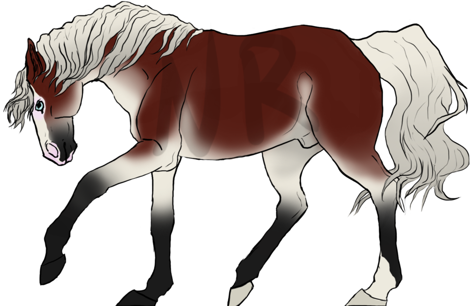 First Drawing On My New Tablet Horse Oc By The November - Drawing (1095x730)