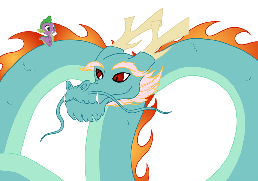 Pony Dragon Fictional Character Vertebrate Cartoon - Dragon In My Little Pony (900x632)
