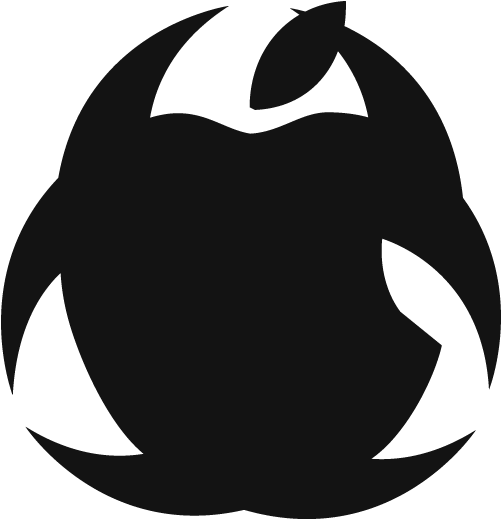 Apple Biohazard Sticker - Apple Biohazard Sticker (570x546)
