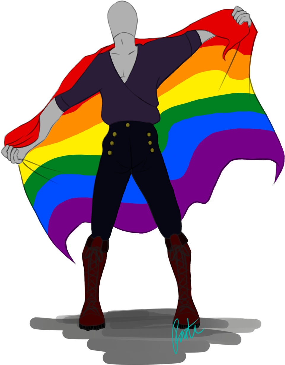 Coffee And Donut Anon Pride By Rymerjuniperhorn - Illustration (1024x1382)