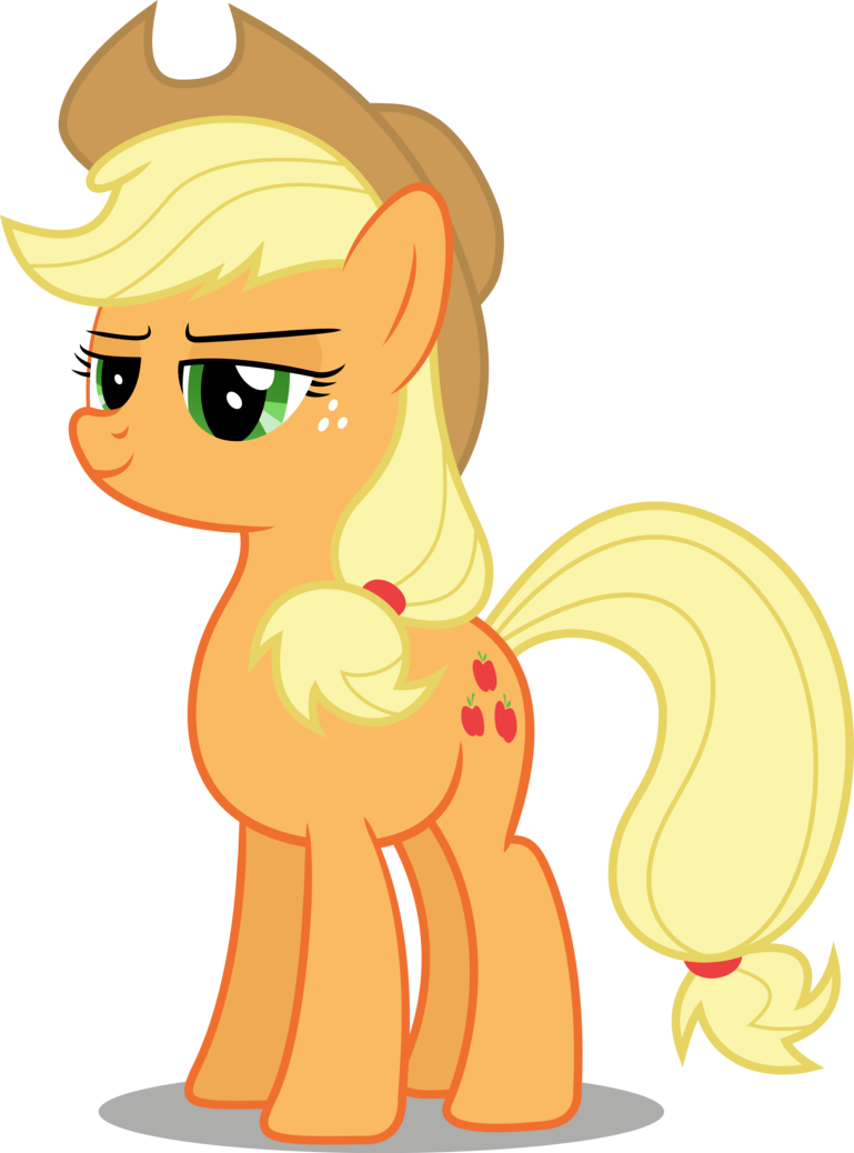 The Utterly Confident Applejack By Itv-canterlot - Applejack Svg (769x1038)