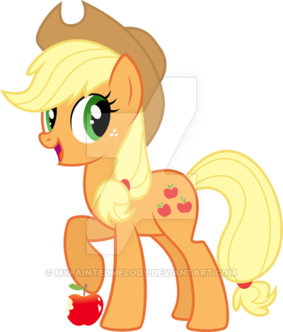 Die-cut Sticker Mane 6 Set - Mlp Mane 6 Applejack (400x468)
