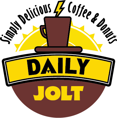Daily Jolt Coffee And Donuts - Doughnut (381x385)