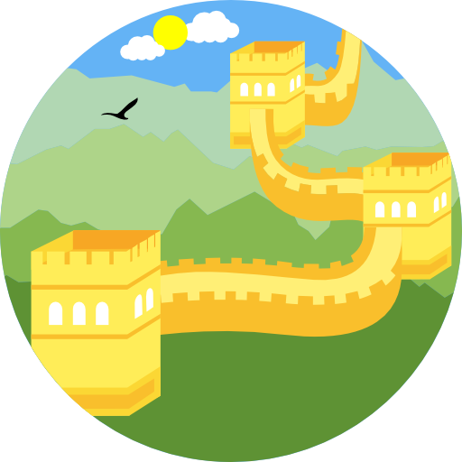 Great Wall Of China Free Icon - Gran Muralla China Vector (512x512)
