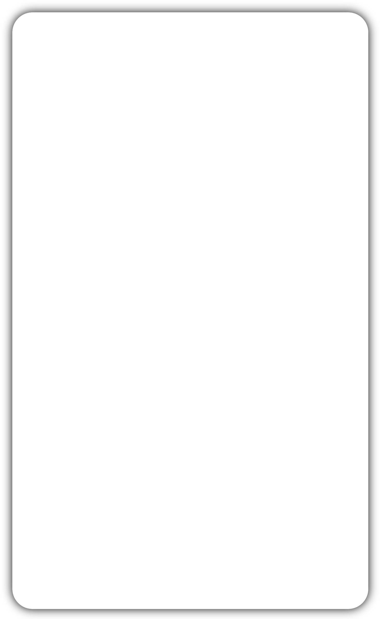 Card - Black Frame Vertical Png (1468x2400)