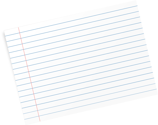 Empty Flash Cards Transparent Background (512x406)