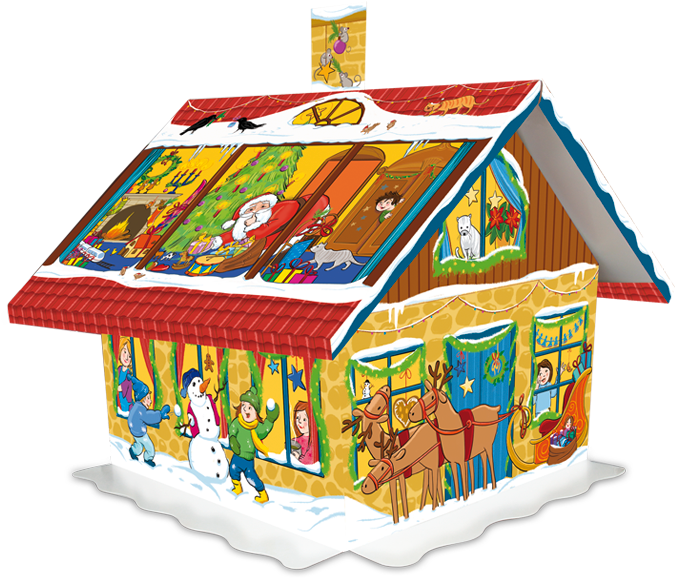 Legend Of The Pickle Ornament Collection By Inge Glas - Windel Chocolate 3d House German Chocolate Advent Calendar (715x715)