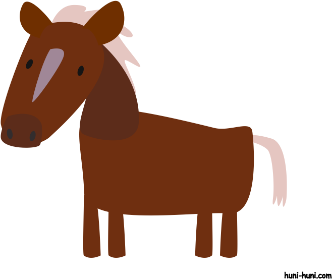 Huni Huni Flashcard Kabayo Horse Colored2 - Kabayo Clipart (792x612)
