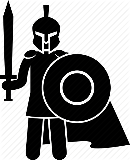 Trojan War Horse Greek Rome Warrior Troy Sparta Spartan - Warrior Icon (416x512)