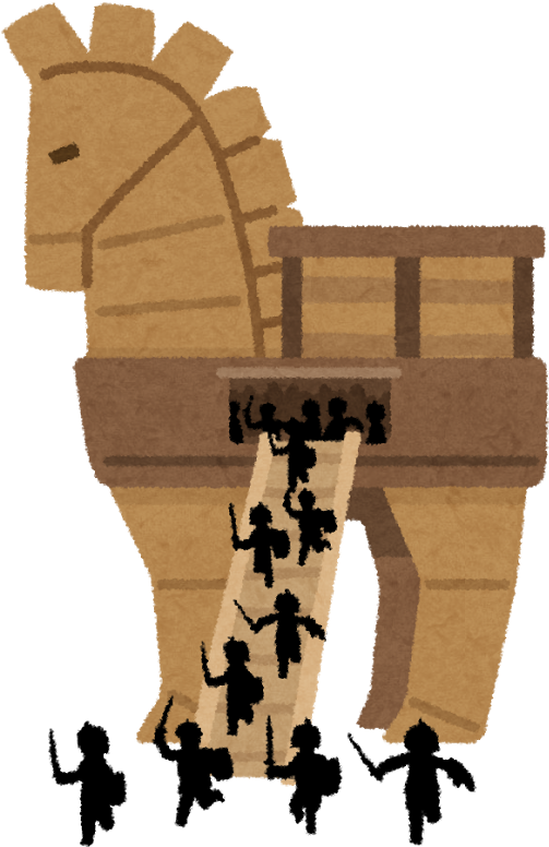 Trojan Horse - トロイ の 木馬 ウイルス (691x800)