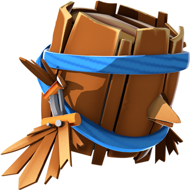 "a Mysterious Winged Barrel That Will Burst Into Ten - Illustration (440x480)