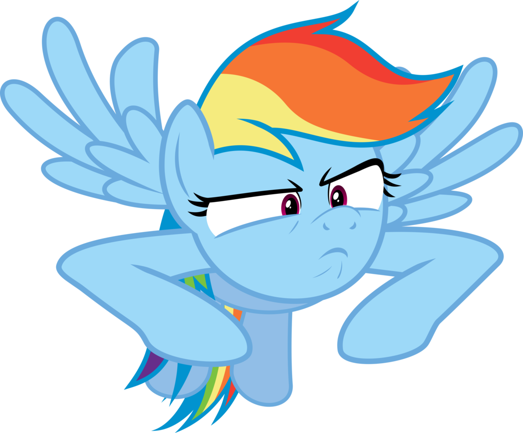 Rainbow Dash Serious Face By Dusk2k - Rainbow Dash Serious Face (1024x849)