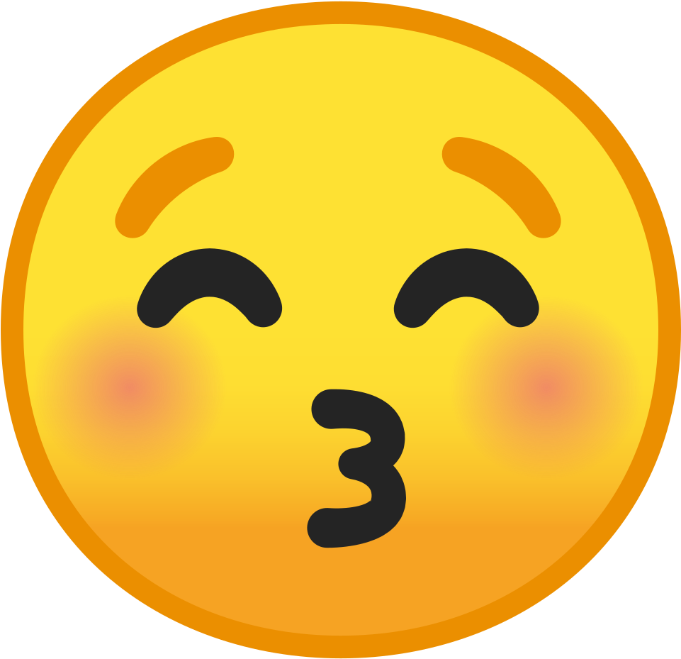 Kissing Face With Closed Eyes Icon Noto Emoji Smileys - Emoticono Beso Ojos Cerrados (1024x1024)