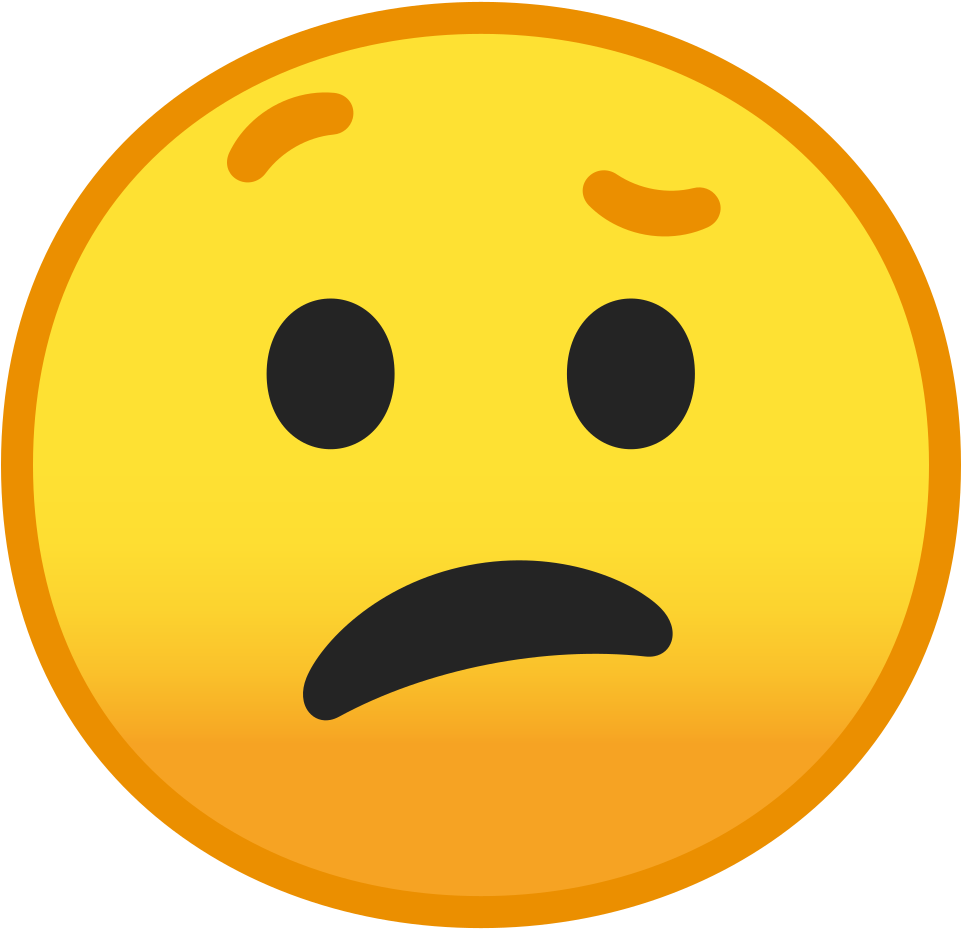 Confused Face Icon Noto Emoji Smileys Iconset Google - 😕 Emoji (1024x1024)