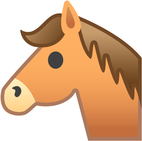 22226 Horse Face Icon - Horse Emoji Png (512x512)