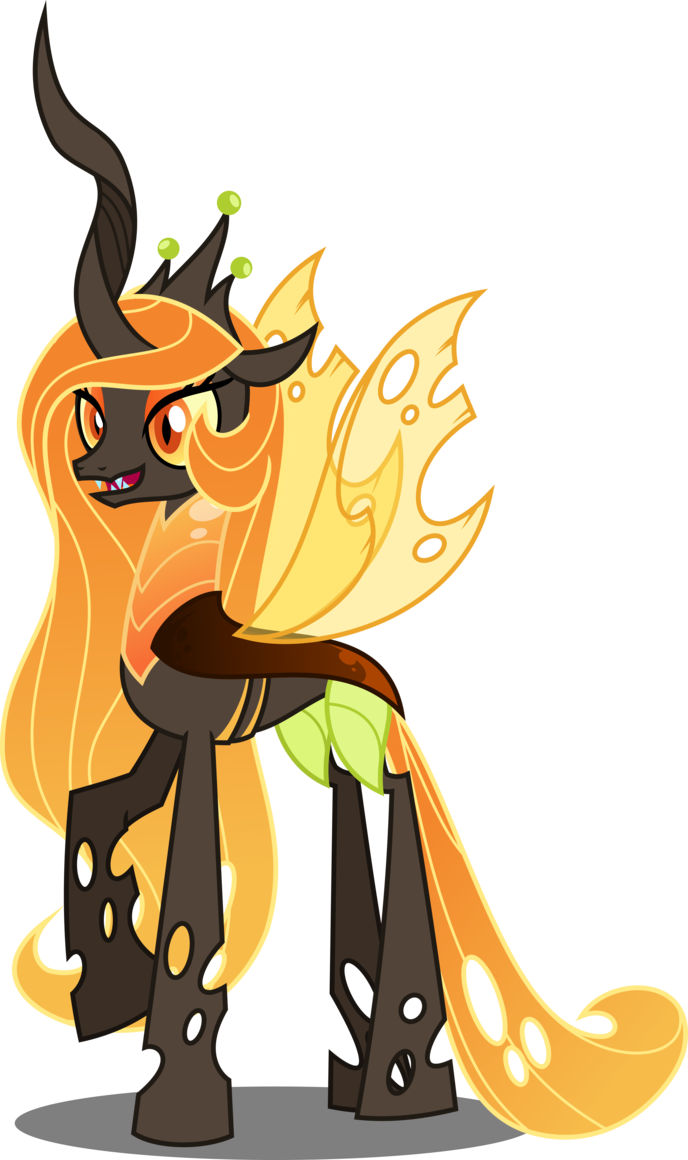 At Least, I Think It's Celestia Does It Look Like Her - Mlp Changeling Queen (688x1160)