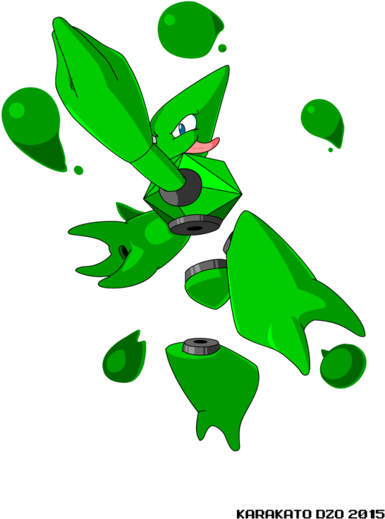 Virus Man By Karakatodzo - Mega Man Rock Force (600x800)