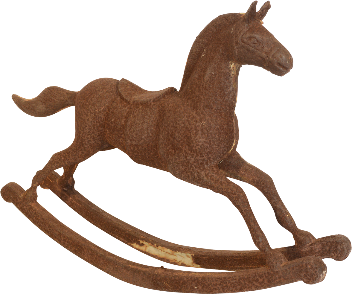 Viyet - Designer Furniture - Accessories - Antique - Vintage Cast Iron Rocking Horse (1200x1200)