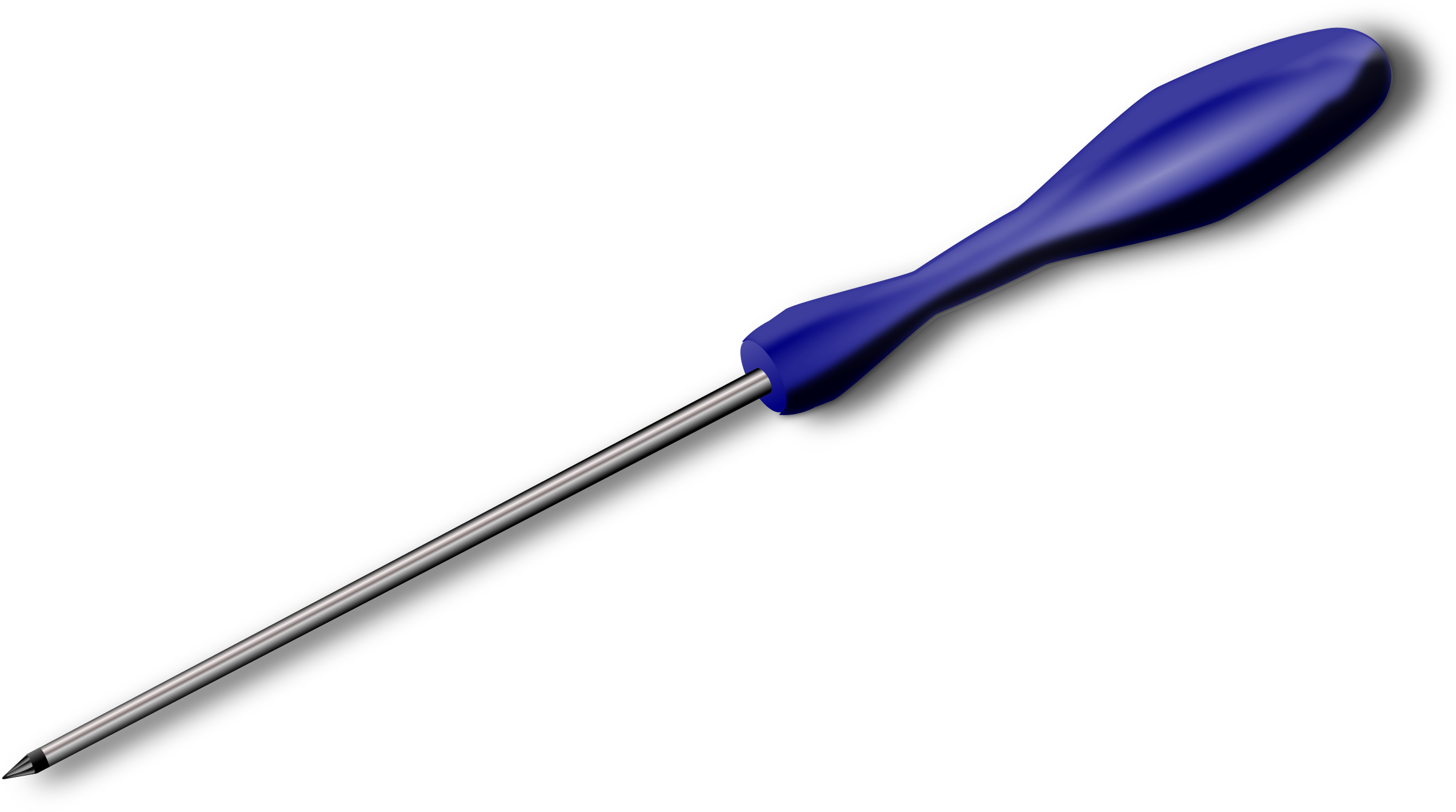 Tools Clipart Screwdriver - Animasi Obeng Png (2400x1338)