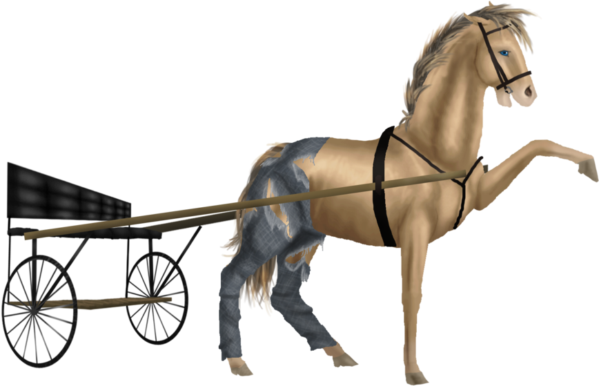 Cart Horse Tf - Horse And Buggy (1024x970)