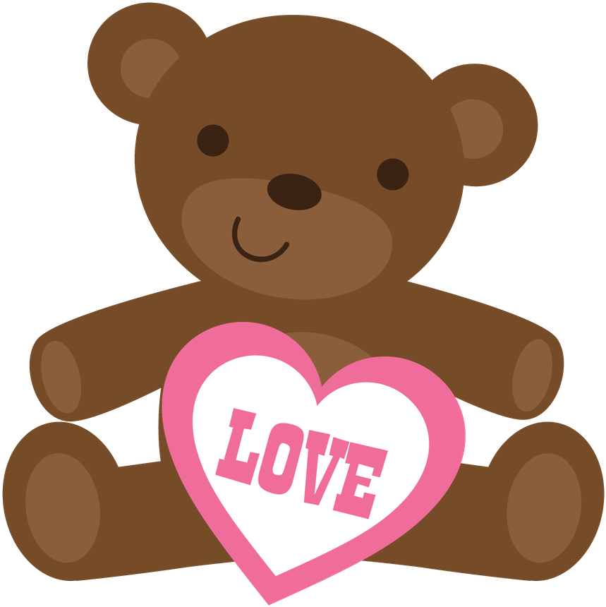 Shower Images, Pink Hearts, Party Printables, Teddy - Baby Shower (900x901)