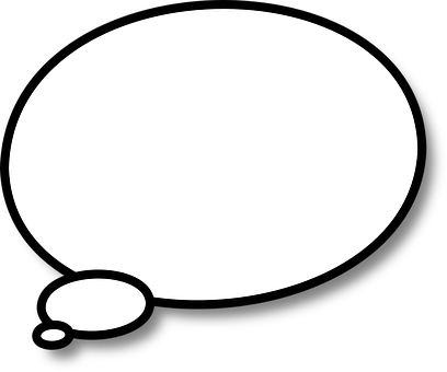 Think Thinking Speech Bubble Speech Balloo - Bulle Pensée Blanc Png (408x340)