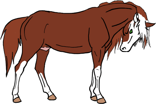 Chestnut Male Horse By Adqwweeree - Male Horse Deviantart (524x351)