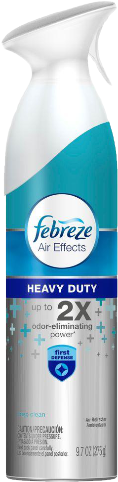 Febreze Air Effects, Heavy Duty Crisp Clean - Febreze Air Effects Heavy Duty Crisp Clean 9.7 Oz. (255x1000)