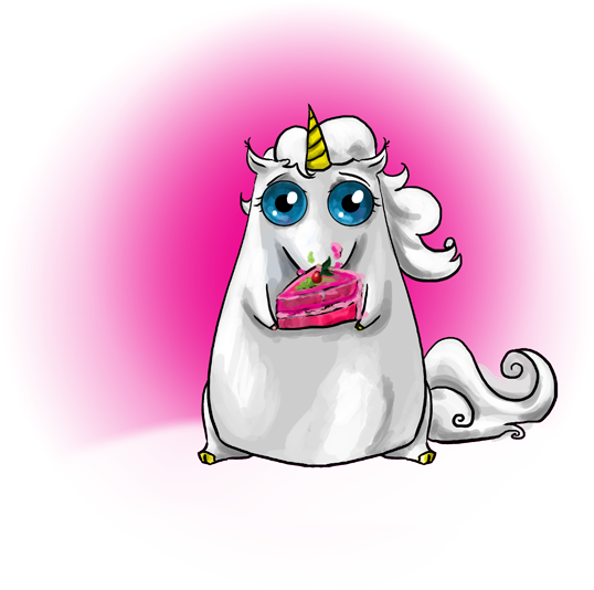 Cute Hippo Drawing Tumblr For Kids - Dibujo De Un Unicornio (600x600)