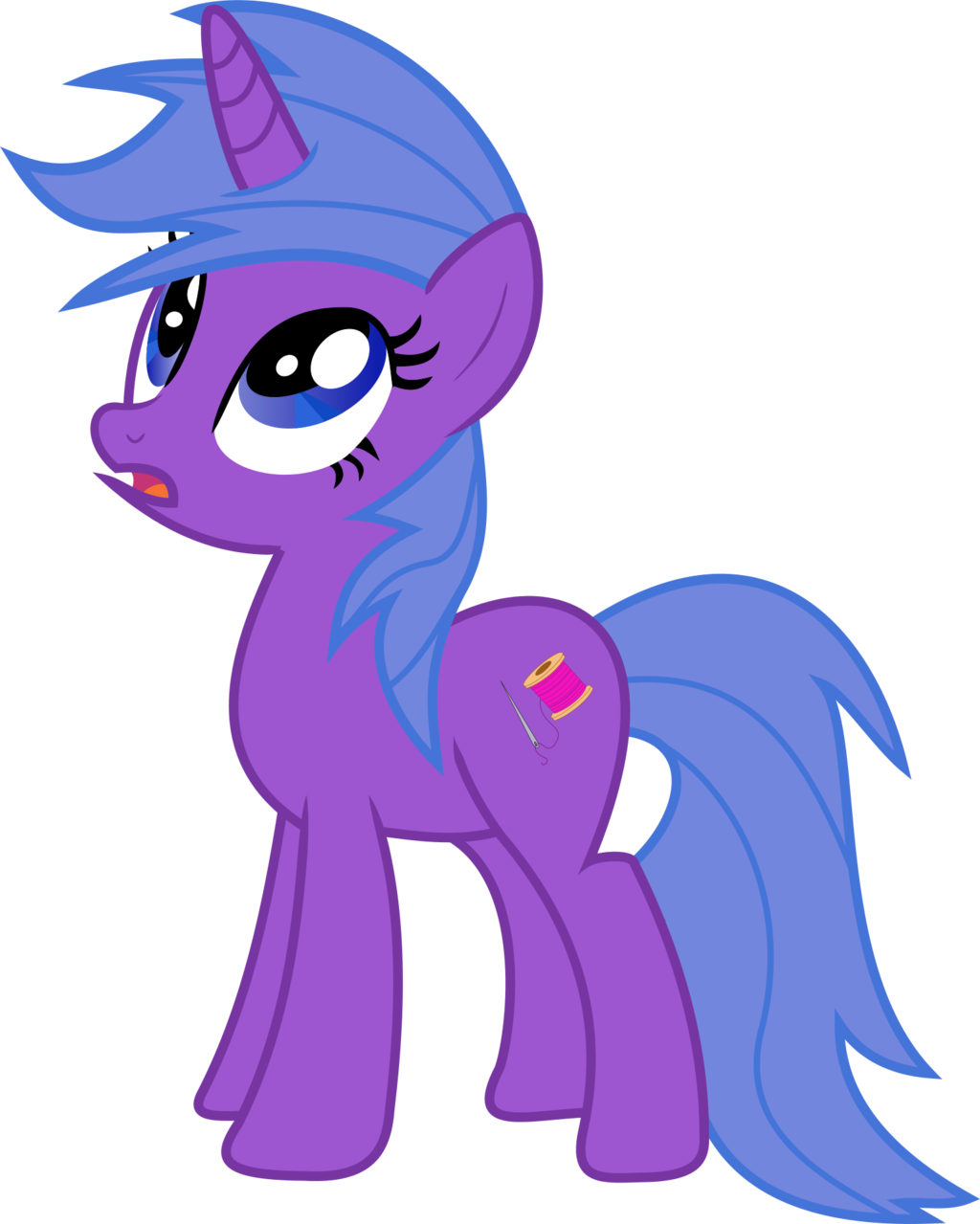 Nightly Storm By Shadow Unicorn Midnight Velvet By - My Little Pony Single (1024x1279)