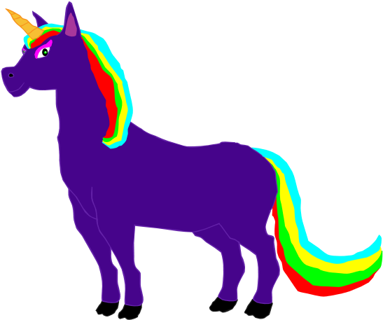 My Third 2d Unicorn Drawing - Mane (640x480)