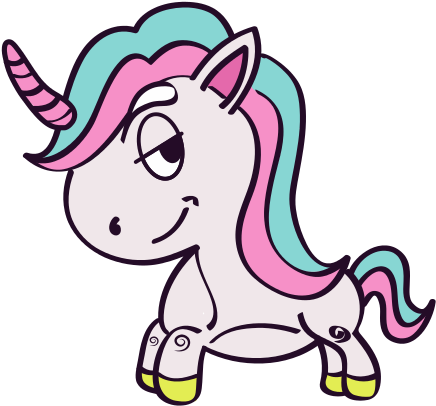 Cute Unicorn Drawing - Unicornios Con Dibujos (550x550)