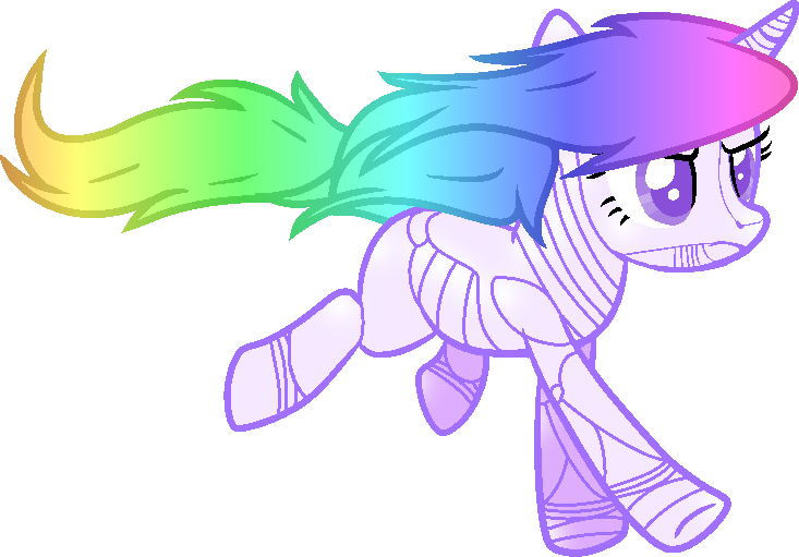 Robot Unicorn Attack Pony By Etosama-d7o Rainbow Dash - Robot Unicorn Attack Mlp (733x511)
