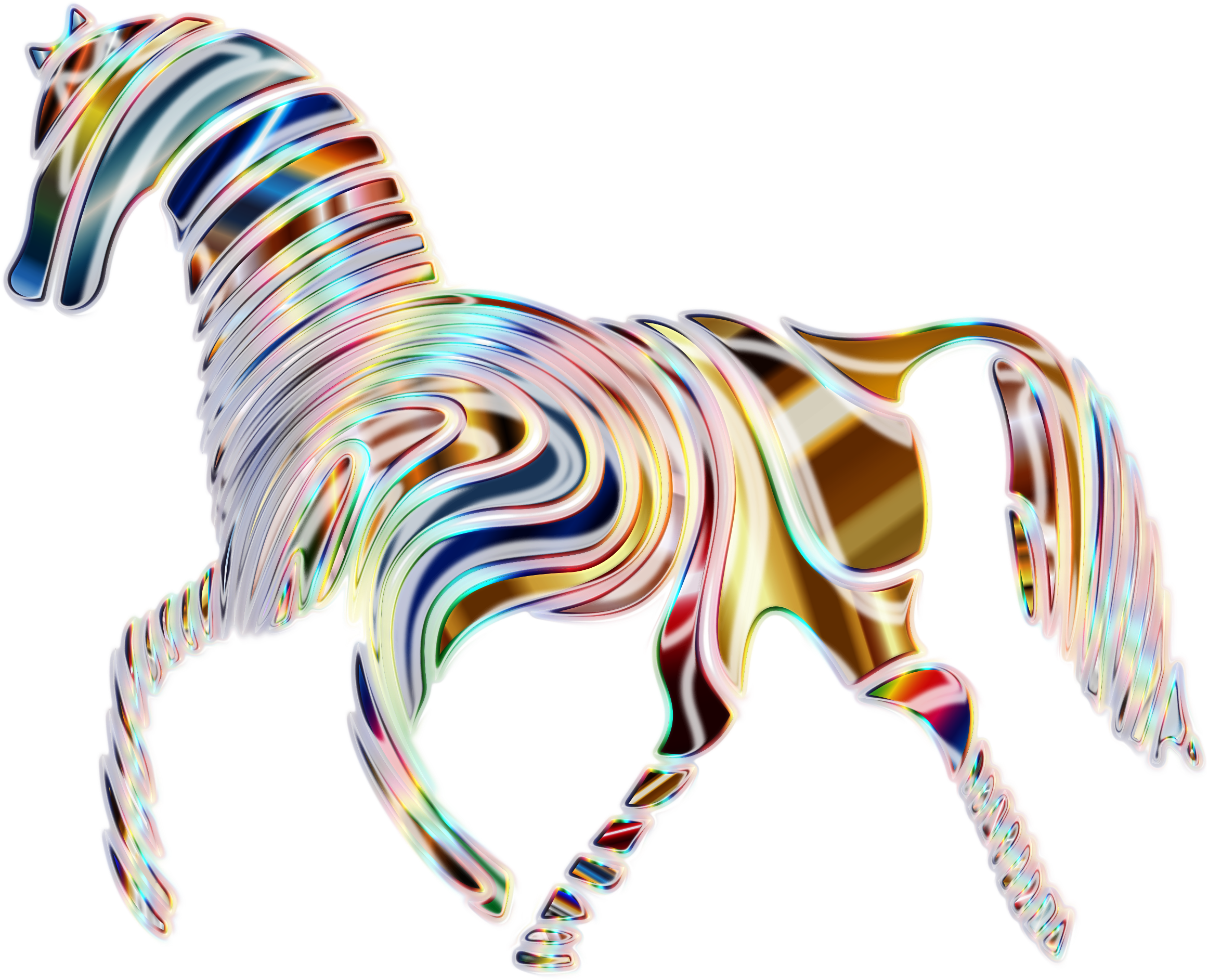 This Free Icons Png Design Of Psychedelic Horse 5 - Psychedelic Horse (2400x1936)