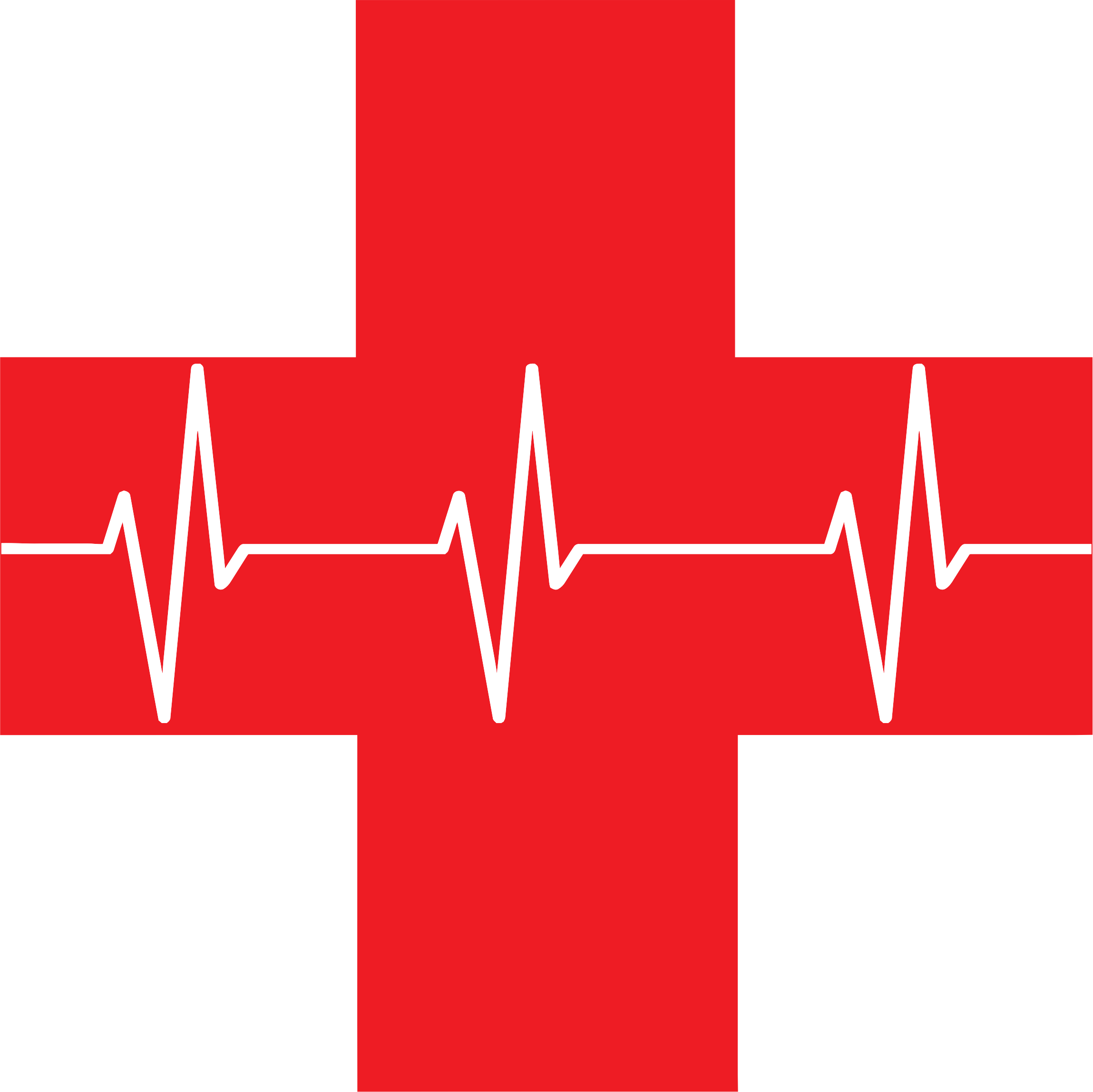 Clip Art Red Cross Medium Size - Cruz Vermelha Desenho Png (2298x2297)
