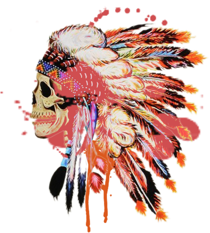 Indie Skull Copy By Amitfineart Indie Skull Copy By - Izercase Rubber Case, Native American Skull, Fits Iphone (1024x1365)