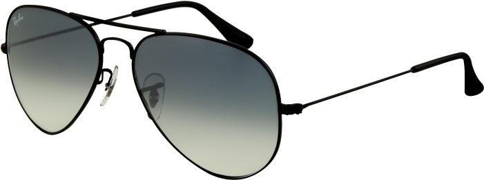 Clipart Info - Ray Ban 3025 Aviator Large Metal (size 55mm) Black (840x490)