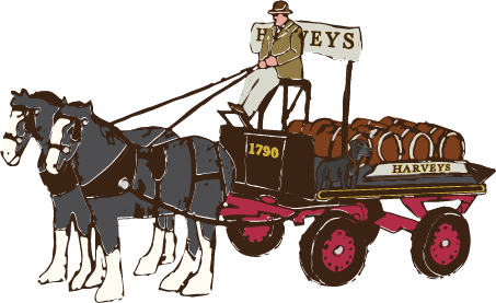 Horse & Dray - Dray Horse And Cart (453x277)