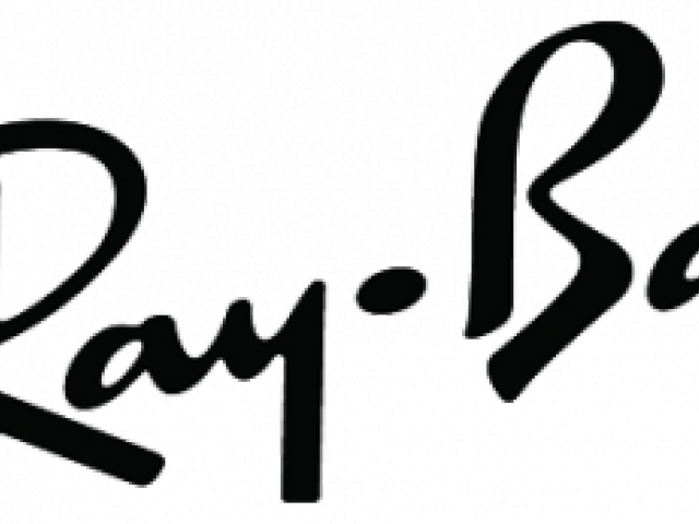 Ray Ban Clipart Transparent Background - Ray Ban Logo Grey (640x480)