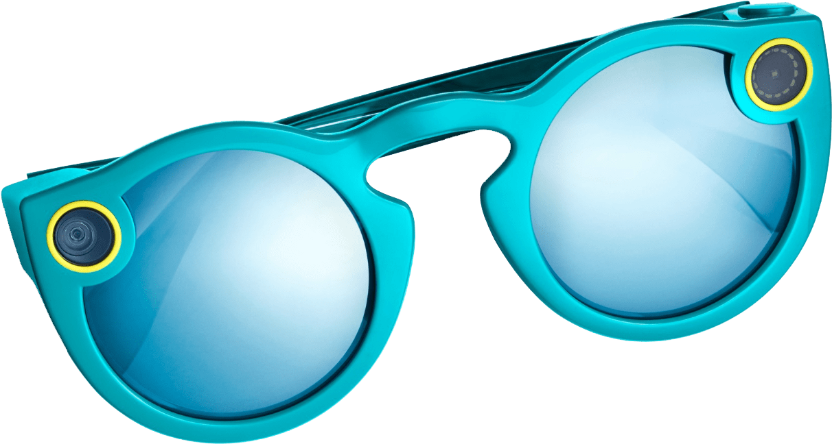 Snapchat Spectacles Blue - Snapchat Spectacles Transparent Background (1297x692)