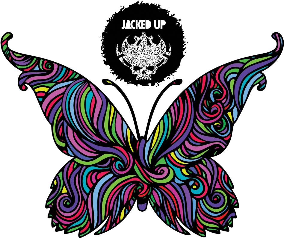 Psychedelic Butterfly By 7516manyu Psychedelic Butterfly - Psychedelic Butterfly Wing Vector (1001x801)