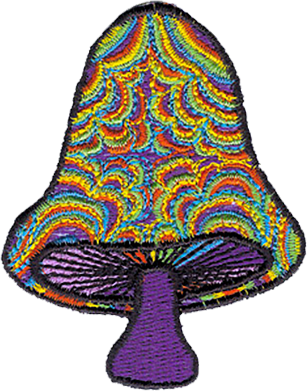 Shroom - Mushroom Fractal Purple Stem Patch P-0319 (800x800)