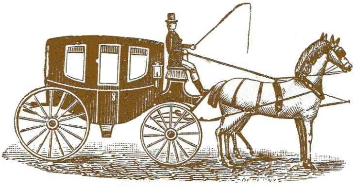 Alda&magnolia Hill - Stagecoach Clipart (800x452)