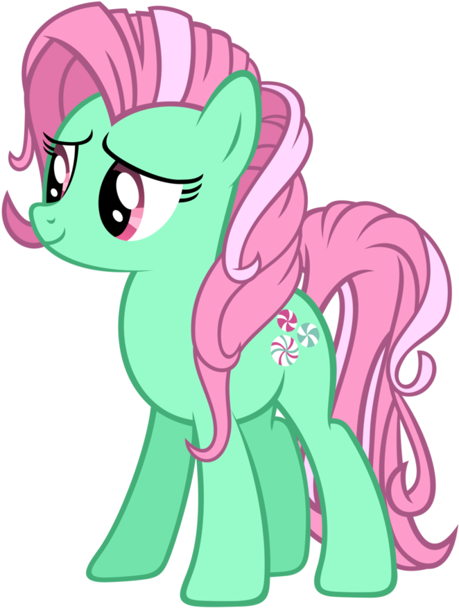 Pinkie Pie Rainbow Dash Rarity Pony Applejack Green - Minty My Little Pony (829x963)