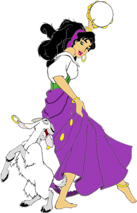 Esmeralda And Djali Clip Art Images - Esmeralda And Djali (286x432)