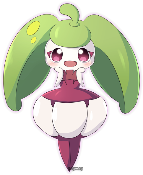 Ymzy Pokémon Sun And Moon Pokémon X And Y Green Pink - Steenee Cute (551x600)